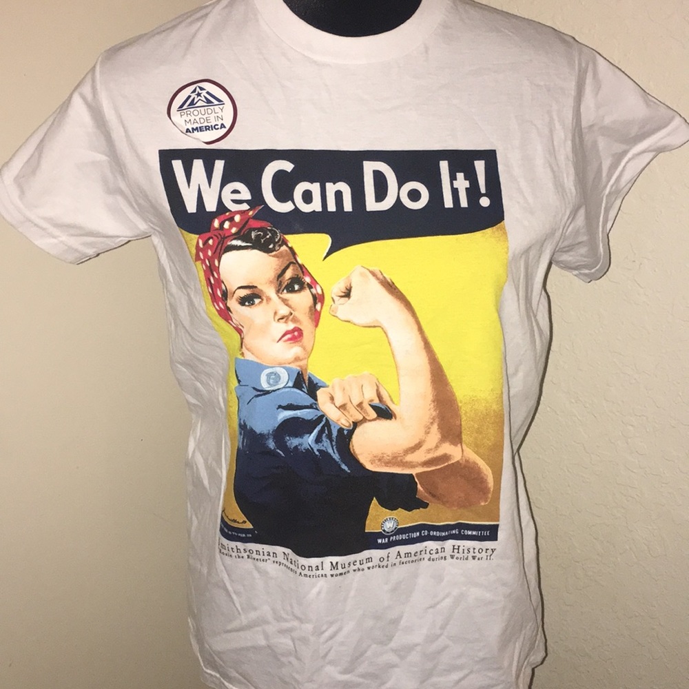 Rosie the riveter white  Tee